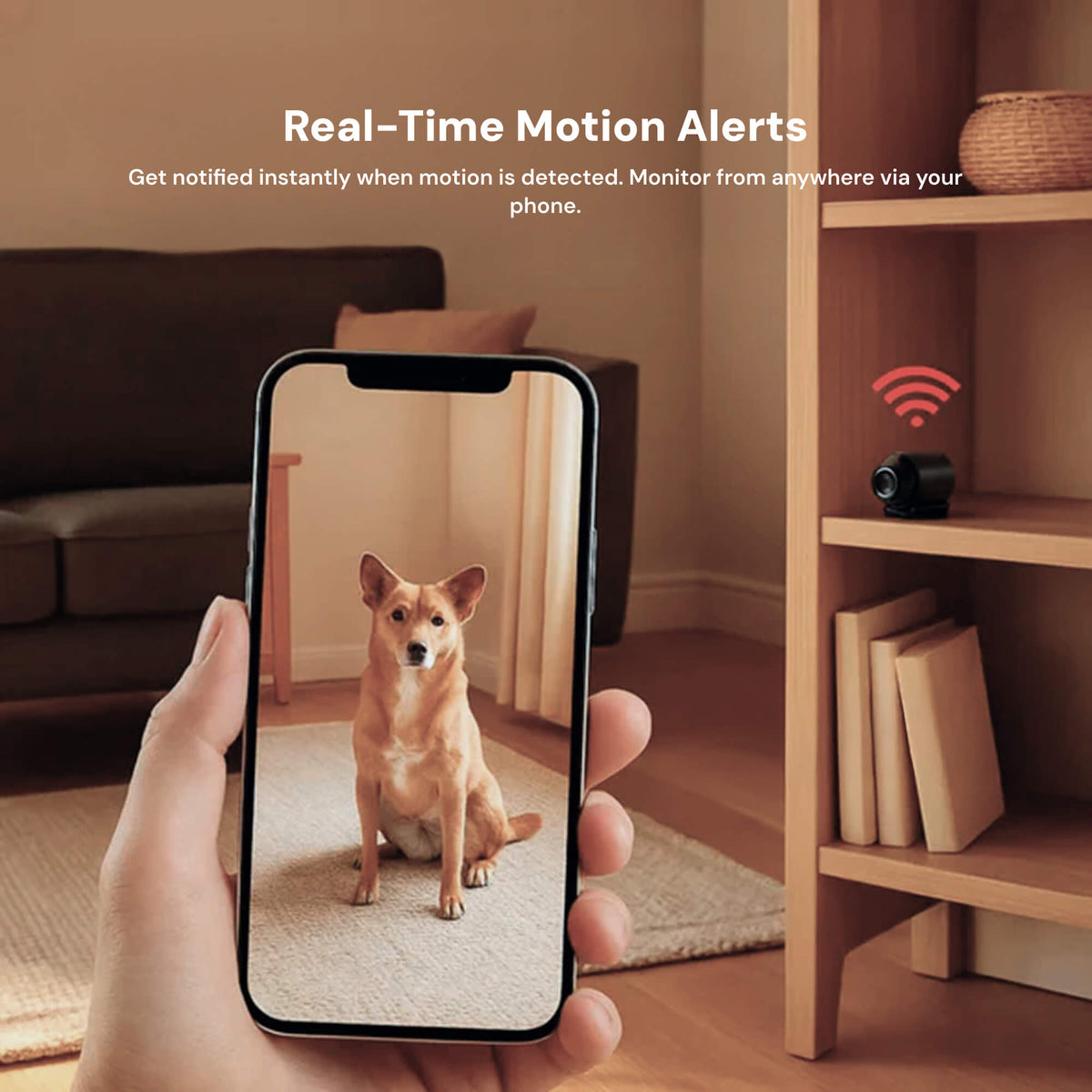 Compact Wireless Security Camera System with 1080P Video & Night Vision | Discreet Indoor Monitoring for Enhanced Home Security