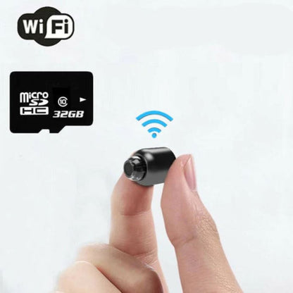 Compact Wireless Security Camera System with 1080P Video & Night Vision | Discreet Indoor Monitoring for Enhanced Home Security
