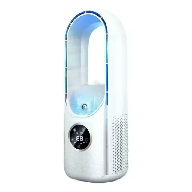 CoolMist | Ventilador sin aspas con purificador de aire UV y diseño compacto | Funcionamiento ultrasilencioso para un aire más limpio