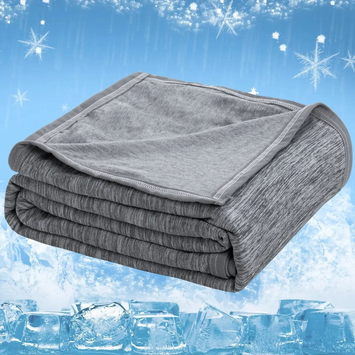 CoolVIA | Breathable Cooling Blanket with Temperature Regulation | Lightweight Design for Year-Round Comfort