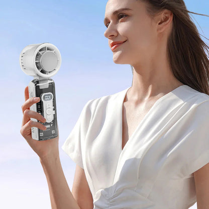 Cooling Breeze | Handheld Misting Fan with Adjustable Speed | Portable Design for Rapid Cooling