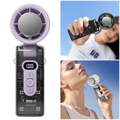 Cooling Breeze | Handheld Misting Fan with Adjustable Speed | Portable Design for Rapid Cooling