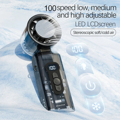 Cooling Breeze | Handheld Misting Fan with Adjustable Speed | Portable Design for Rapid Cooling