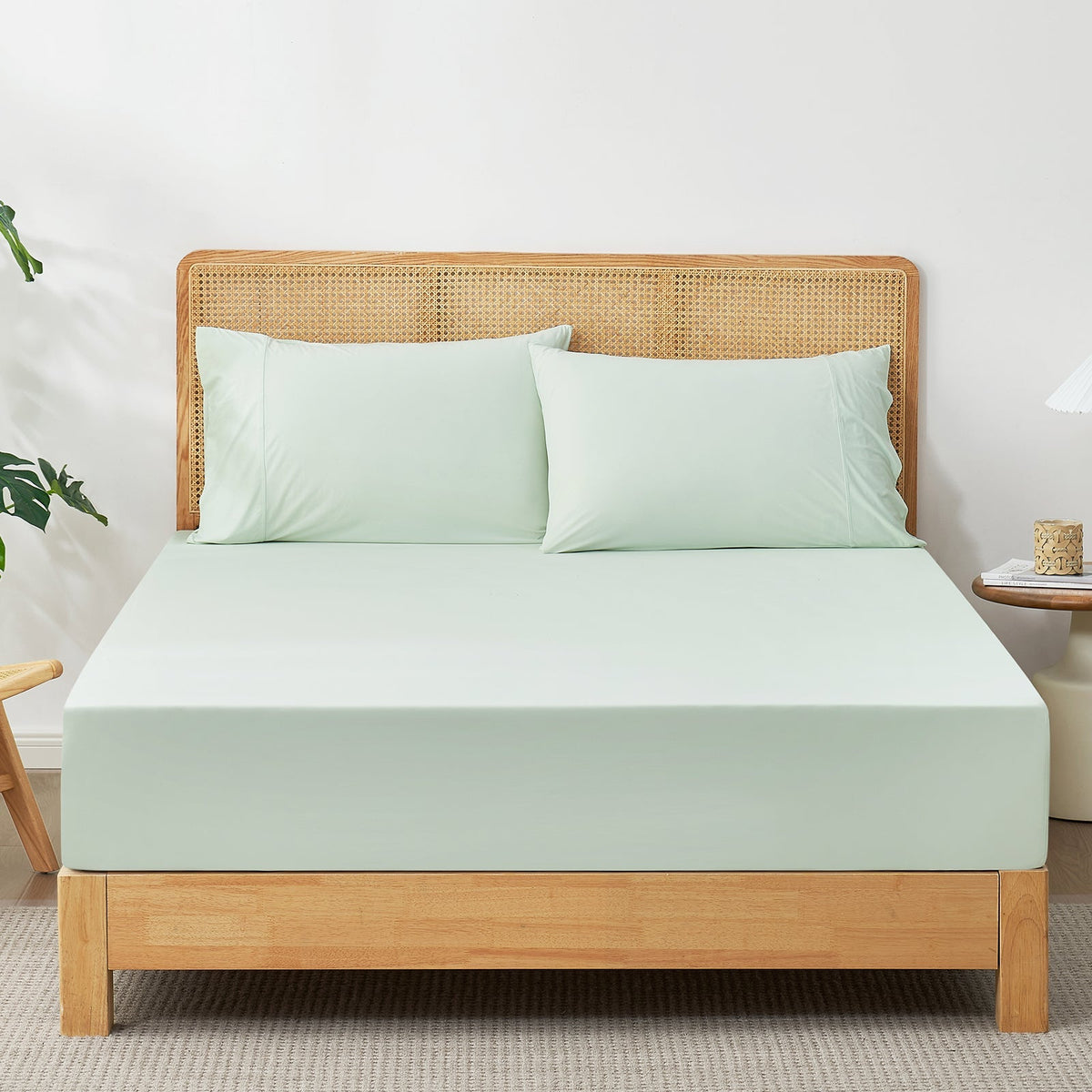 Cooling Comfort | Japanese Fabric Fitted Sheet Set with Deep Pockets | Ultimate Sleep Solution for Hot Sleepers