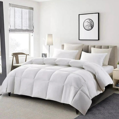 Cooling Comforter | Goose Down Bedding Set with Breathable Design | All-Season Comfort for a Restful Sleep