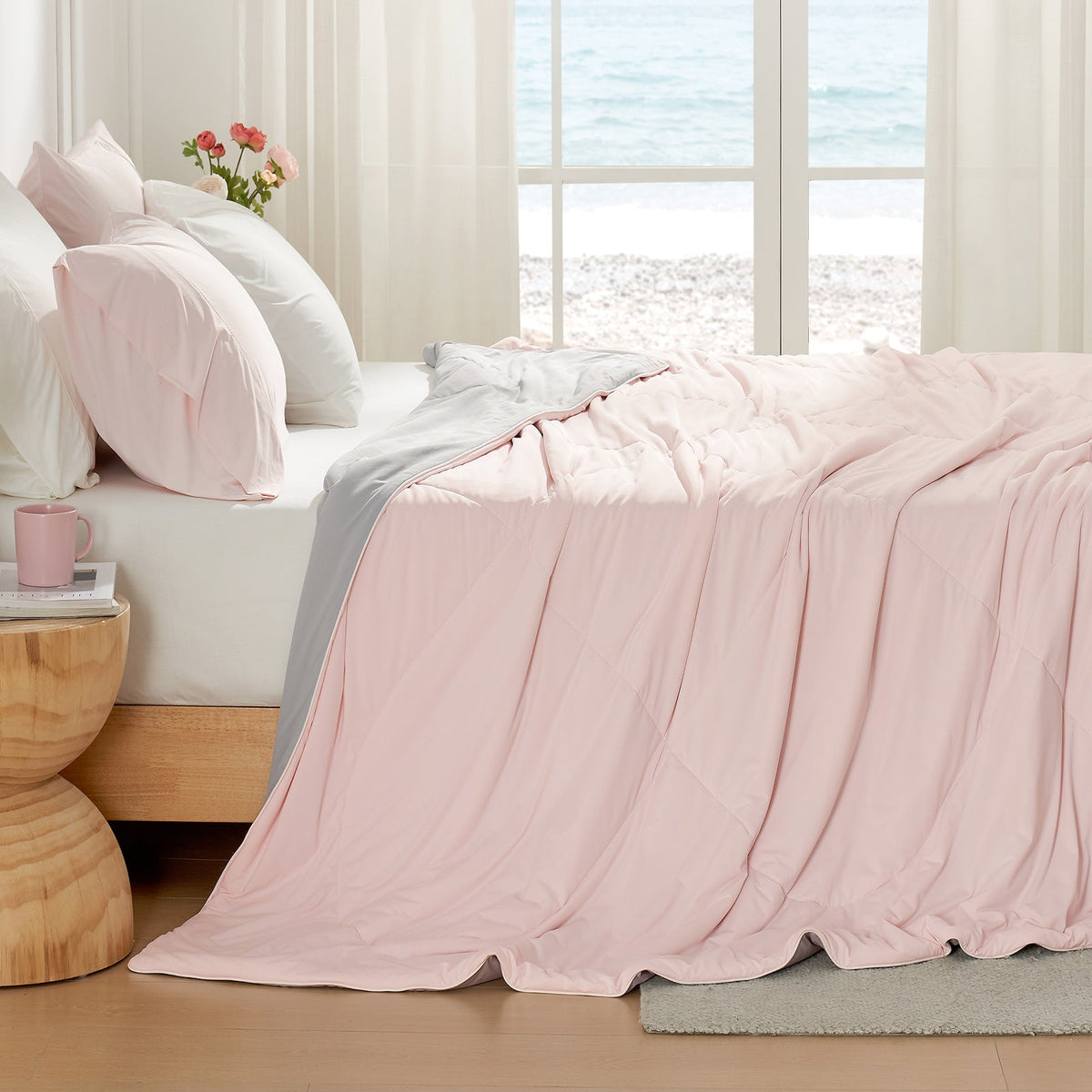 Cooling Comforter | Lightweight Breathable Design with Advanced Cooling Fabric | Ideal for Hot Sleepers