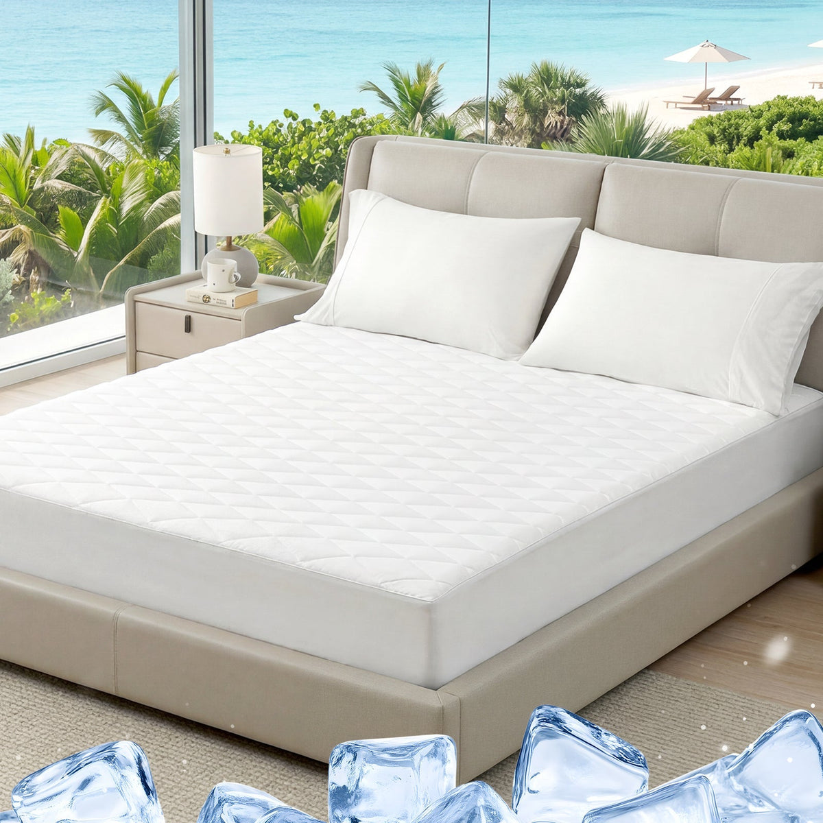 Cooling Mattress Topper | Leakproof Design & Soft Fabric for All-Night Comfort