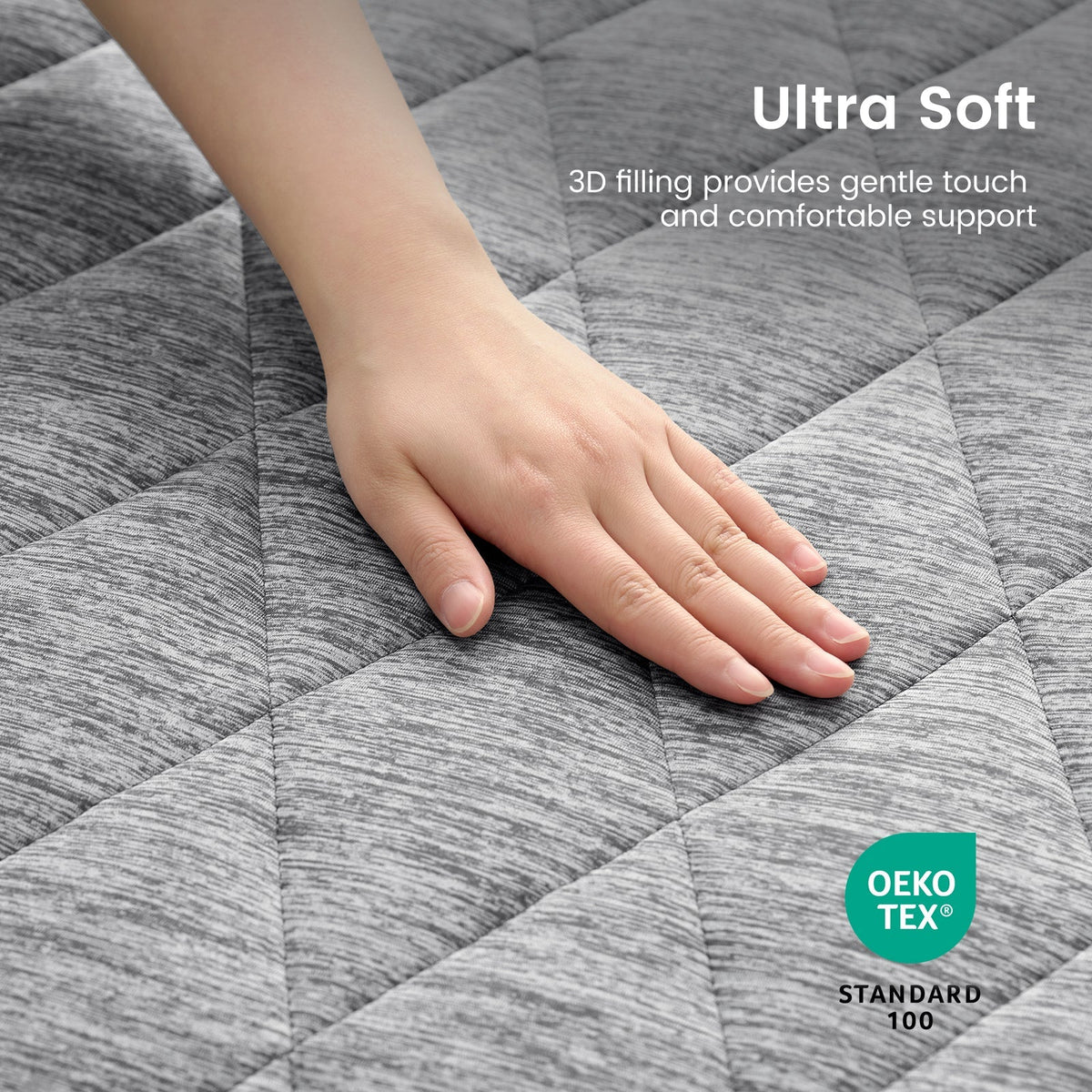 Cooling Mattress Topper | Leakproof Design & Soft Fabric for All-Night Comfort