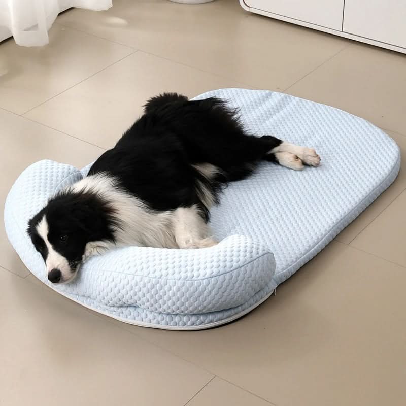 Cooling Pet Mattress | Dog Bed with Breathable Silk Fabric | Comfortable Relief for Hot Days