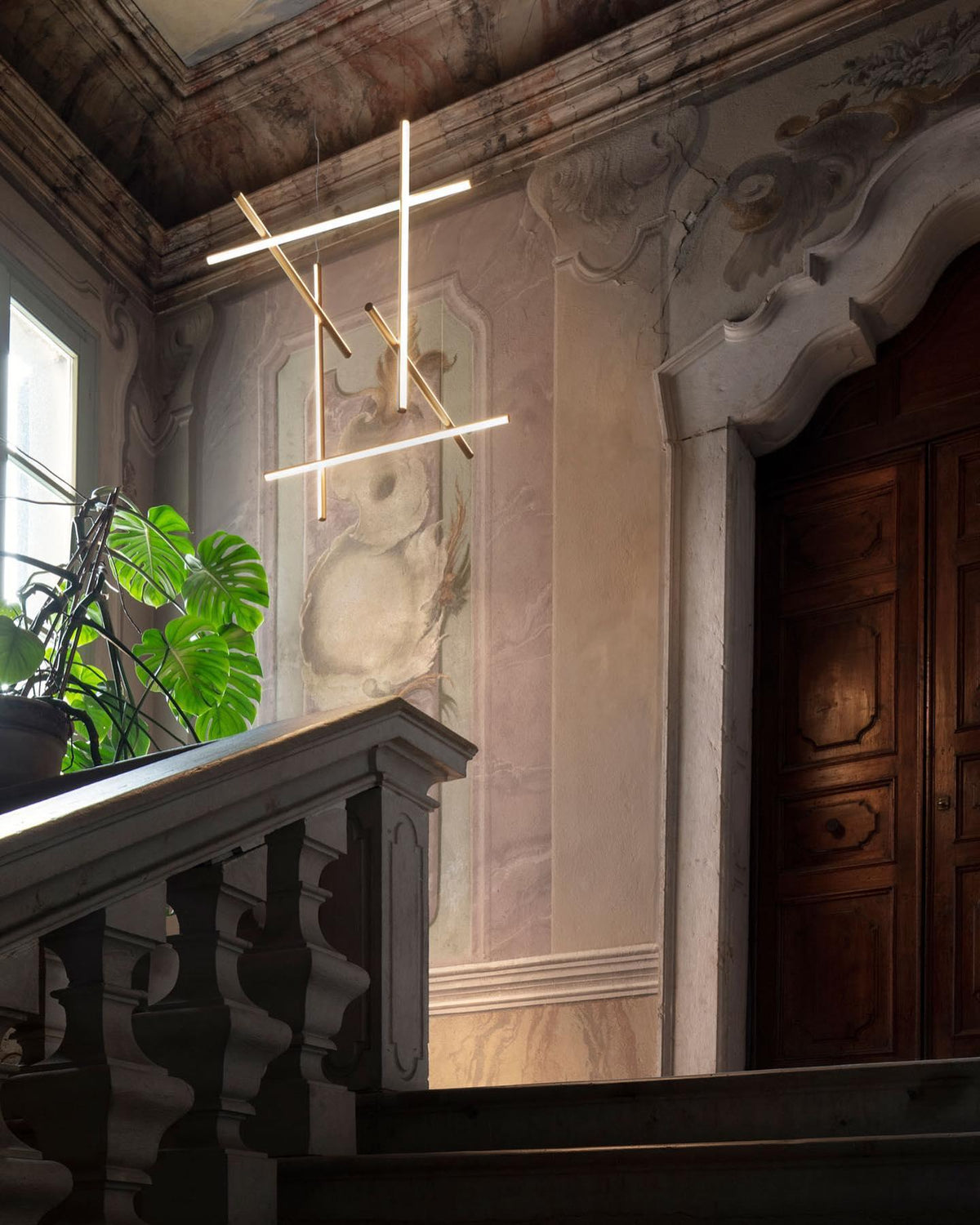 Geometric Grid Ceiling Light Fixture for Dining Room & Open Spaces | Adjustable Height LED Chandelier | Modern Aluminum Track System | Multi