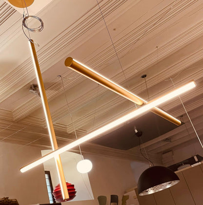 Geometric Grid Ceiling Light Fixture for Dining Room & Open Spaces | Adjustable Height LED Chandelier | Modern Aluminum Track System | Multi