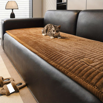Manta para sofá Cozmo - Microfibra acolchada, diseño moderno para sofás seccionales y perros