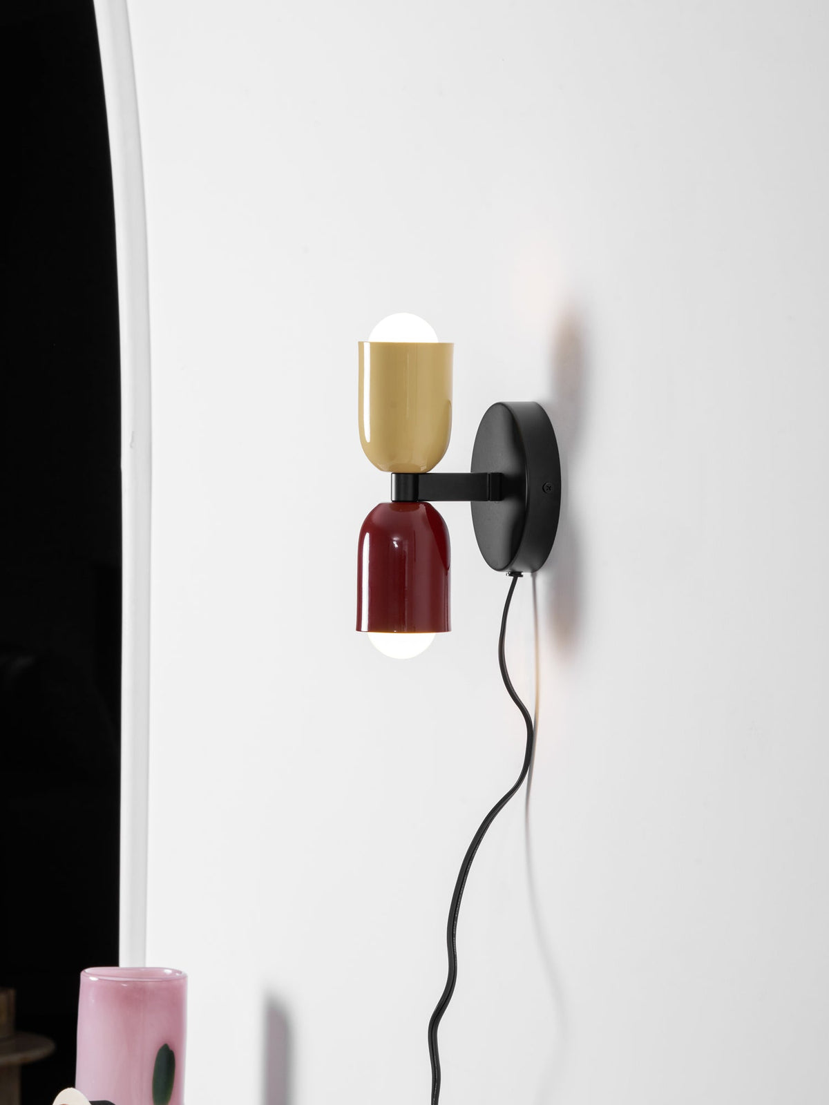LED Wall Light Metal Sconce 10 inch Vertical Horizontal Mount Bedroom Hallway Living Room Indoor Ambient Up Down Lighting Fixture Black Beig