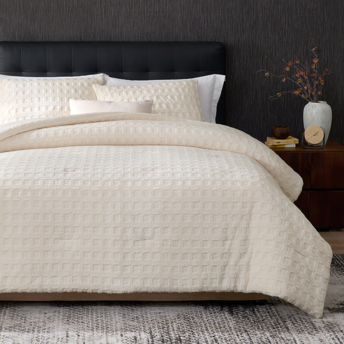 Ortekor Cozy Bliss | King Comforter Set with Reversible Design & Soft Waffle Texture | Luxurious Bedding for Cold Weather