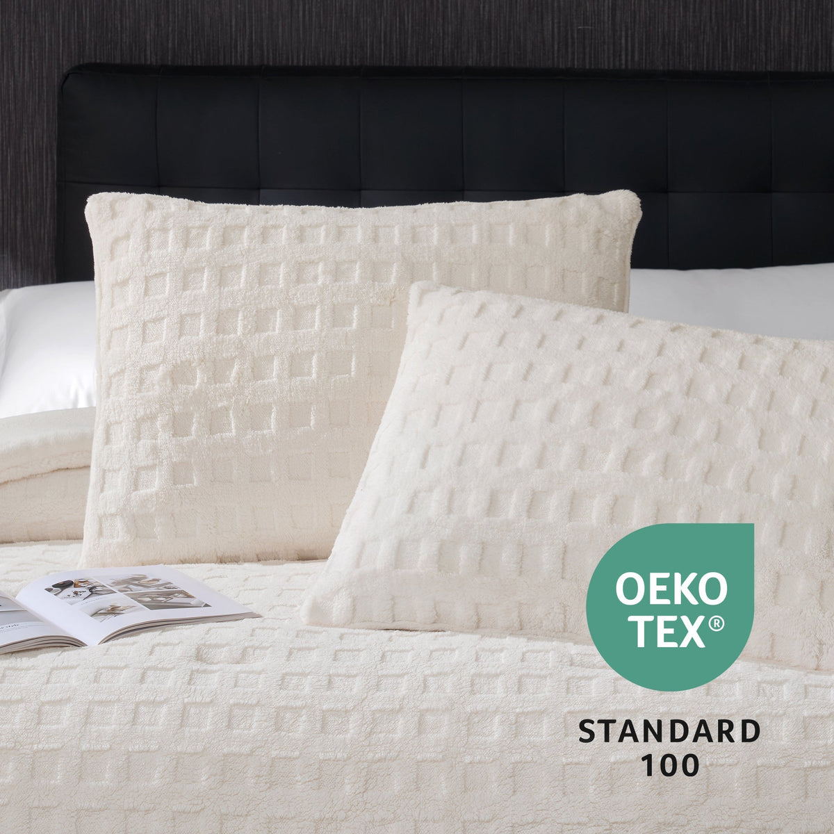 Ortekor Cozy Bliss | King Comforter Set with Reversible Design & Soft Waffle Texture | Luxurious Bedding for Cold Weather