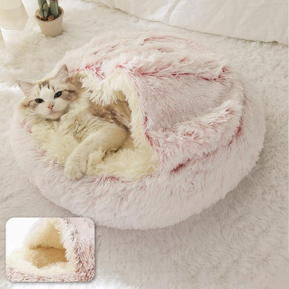 Colección Cozy | Cama tipo cueva para gatos con tela de felpa y diseño ergonómico | Refugio seguro para mayor comodidad y serenidad