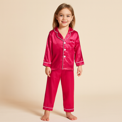 Cozy Kids Pajama Set | Button Top & Pants Sleepwear for Easy Bedtime
