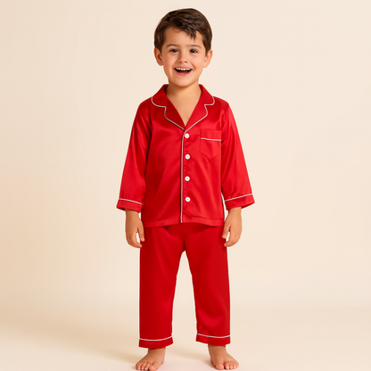Cozy Kids Pajama Set | Button Top & Pants Sleepwear for Easy Bedtime