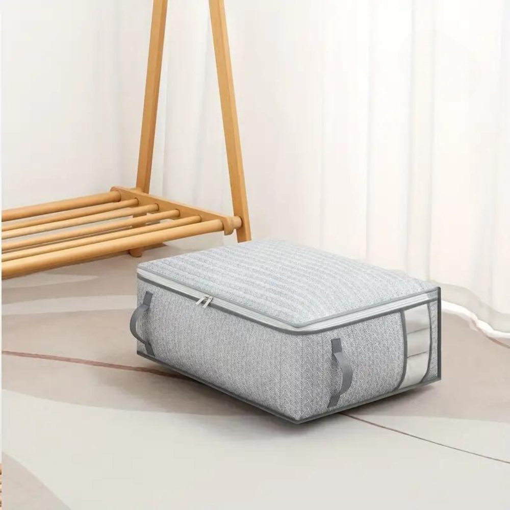 Cozy Quilt Blanket Storage Bag - Durable Fabric, Space-Saving Design