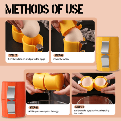 CrackEase | Egg Cracker Tool with Ergonomic Design | Effortless Cracking Solution for Hassle-Free Cooking
