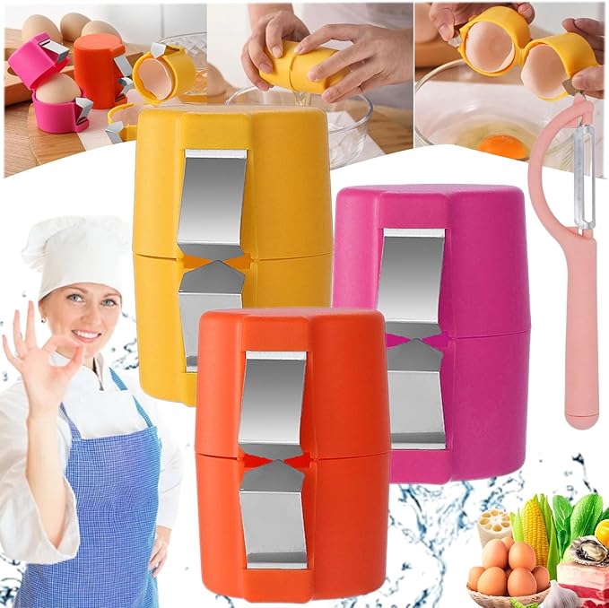 CrackEase | Egg Cracker Tool with Ergonomic Design | Effortless Cracking Solution for Hassle-Free Cooking
