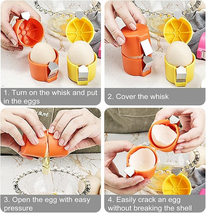 CrackEase | Egg Cracker Tool with Ergonomic Design | Effortless Cracking Solution for Hassle-Free Cooking