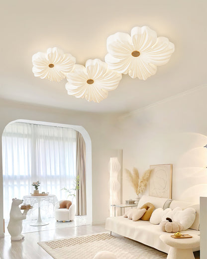 Flush Mount LED Light Fixture White Acrylic 13 Inch Round for Bedroom Living Room Hallway Kitchen Low Profile Modern Overhead Lighting Ceili