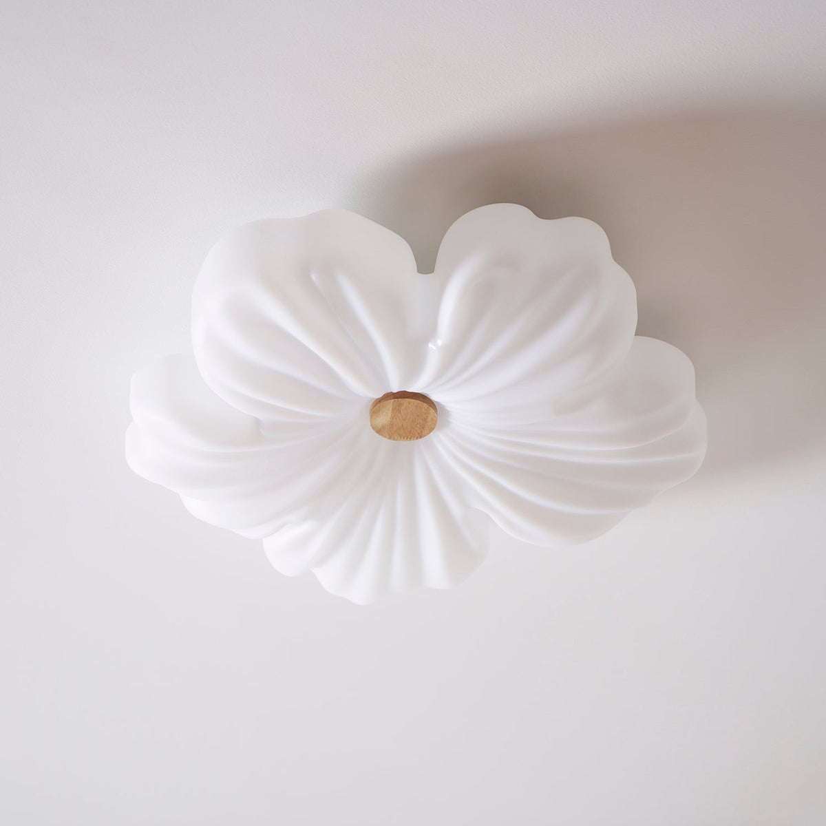 Flush Mount LED Light Fixture White Acrylic 13 Inch Round for Bedroom Living Room Hallway Kitchen Low Profile Modern Overhead Lighting Ceili