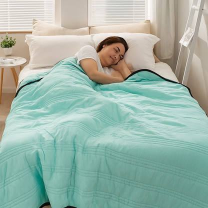 Cozy Comfort | Lightweight All-Season Quilt for Double Bed with Breathable Design | Versatile Bedding Solution