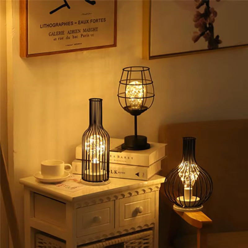 Cordless Wine-Inspired Table Lamp Set – 3 Decorative Bottle & Glass LED Lights for Dining Room, Living Room & Home Ambiance
