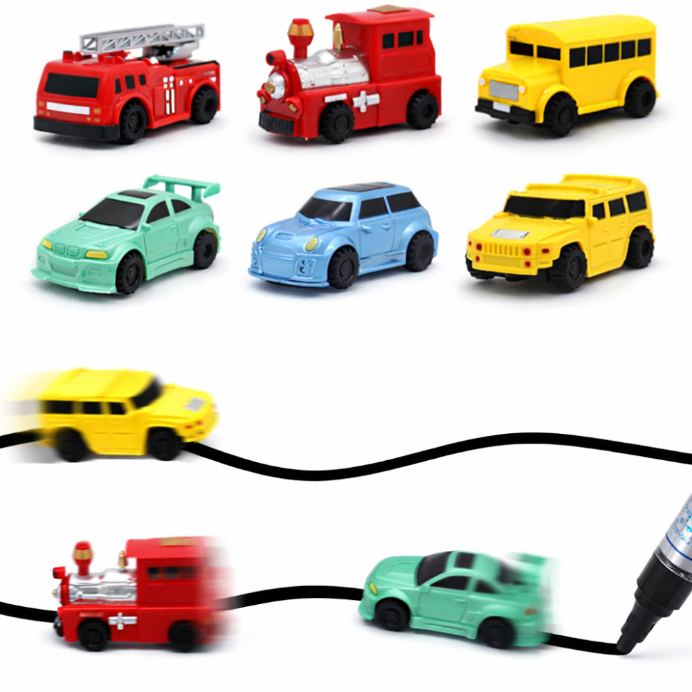 Creative Playset | Inductive Line Following Toy Car with Drawing Pen | Interactive Fun for Kids 3+