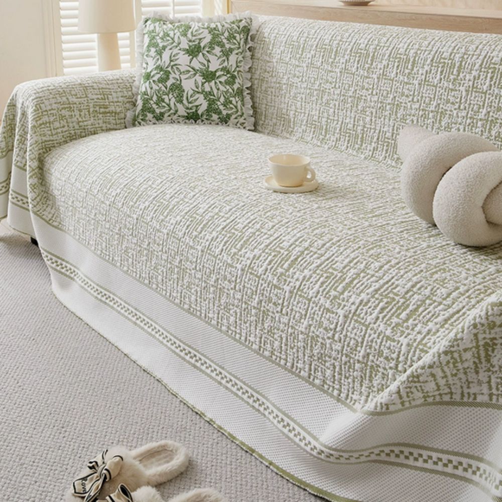 Crisp Chill Sofa Cover - Premium Ice Silk, Stretchable Fit