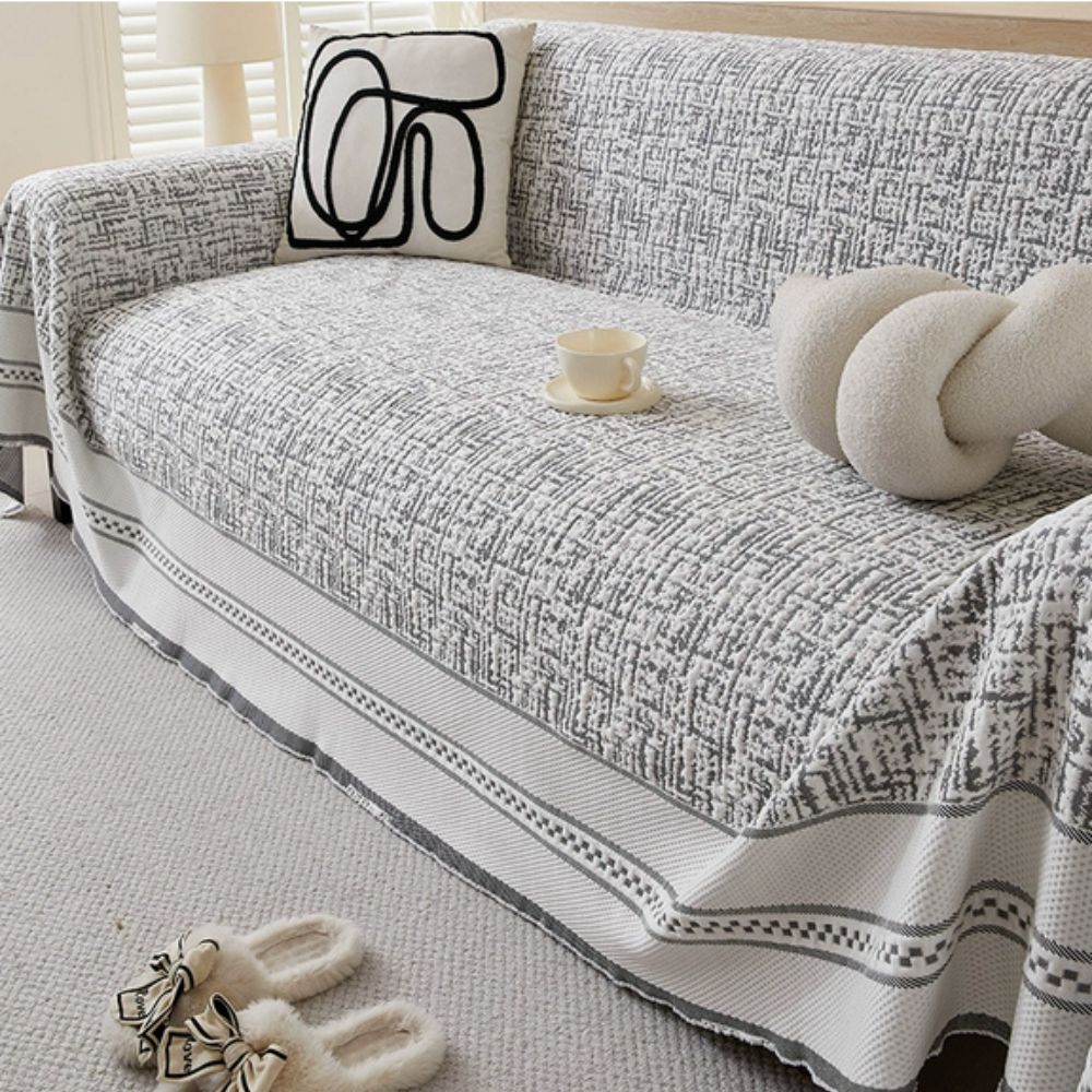 Crisp Chill Sofa Cover - Premium Ice Silk, Stretchable Fit