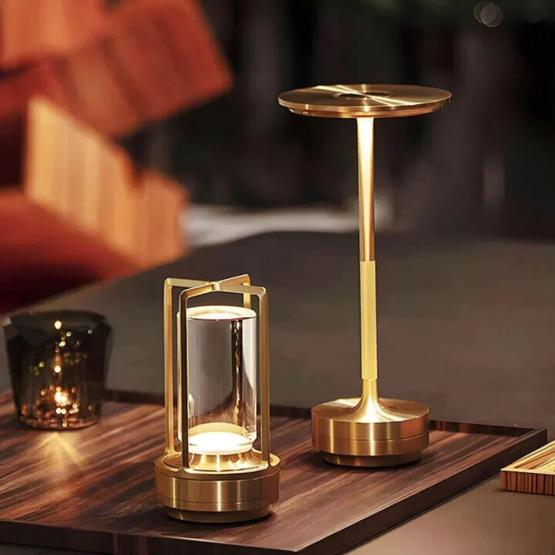 Rechargeable Crystal Table Lamp with Touch Dimmer & 3 Light Modes for Bedroom Office Dining Room | Portable LED Accent Light