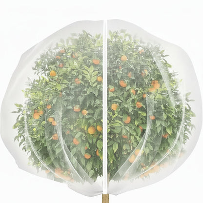 Garden Netting Sleeves with Cinch Cord | Ventilated Fabric Pouches Shield Growing Produce from Wildlife & Insects | Reusable Orchard