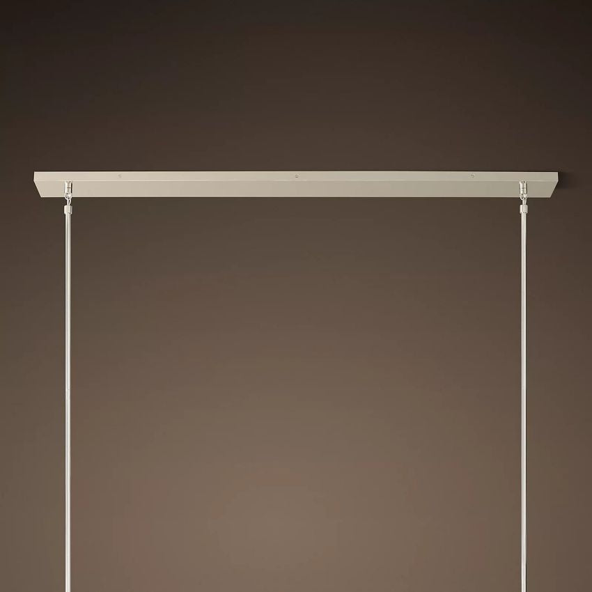 Linear Crystal Chandelier Brass & Glass LED Dining Room Statement Lighting Fixture Contemporary for Kitchen Island