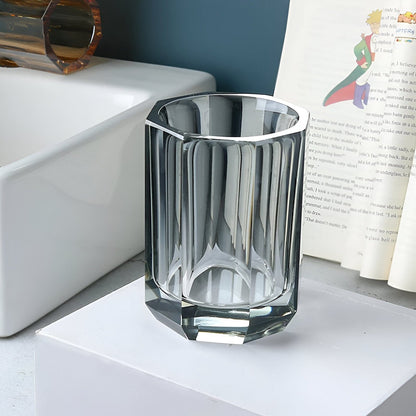Elite Crystal Glass Bathroom Accessories Set with Elegant Design | Timeless Style for Sophisticated Spaces