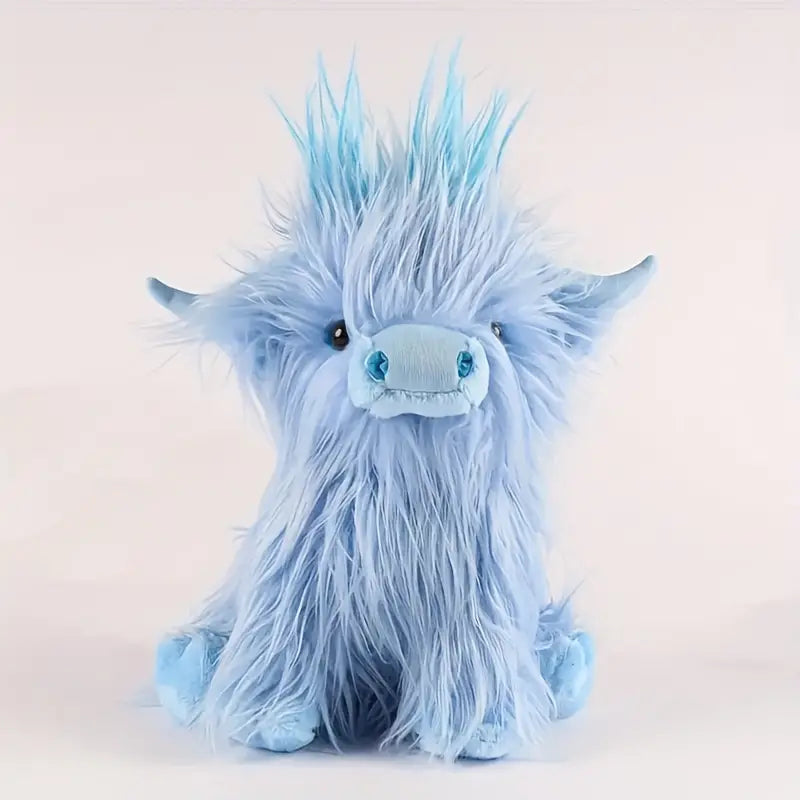 Shaggy Highland Cow Stuffed Animal Plush 10 Inch – Ultra Soft Cuddle Buddy for Kids & Adults, Nursery Decoration, Bedroom Companion