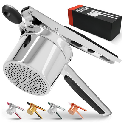Culinary Master | Heavy Stainless Steel Potato Masher with Ergonomic Handle | Large Capacity Tool for Smooth Mashed Potatoes
