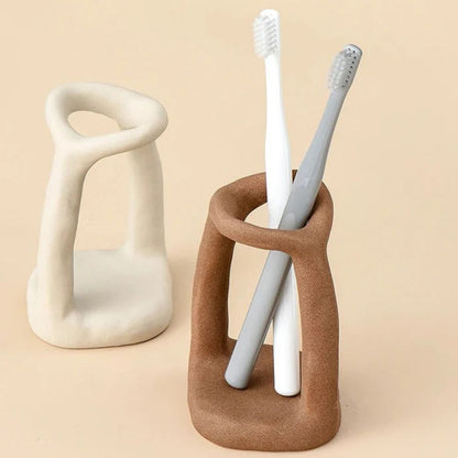 Cura Bathroom Organizer - Ceramic, Compact Design