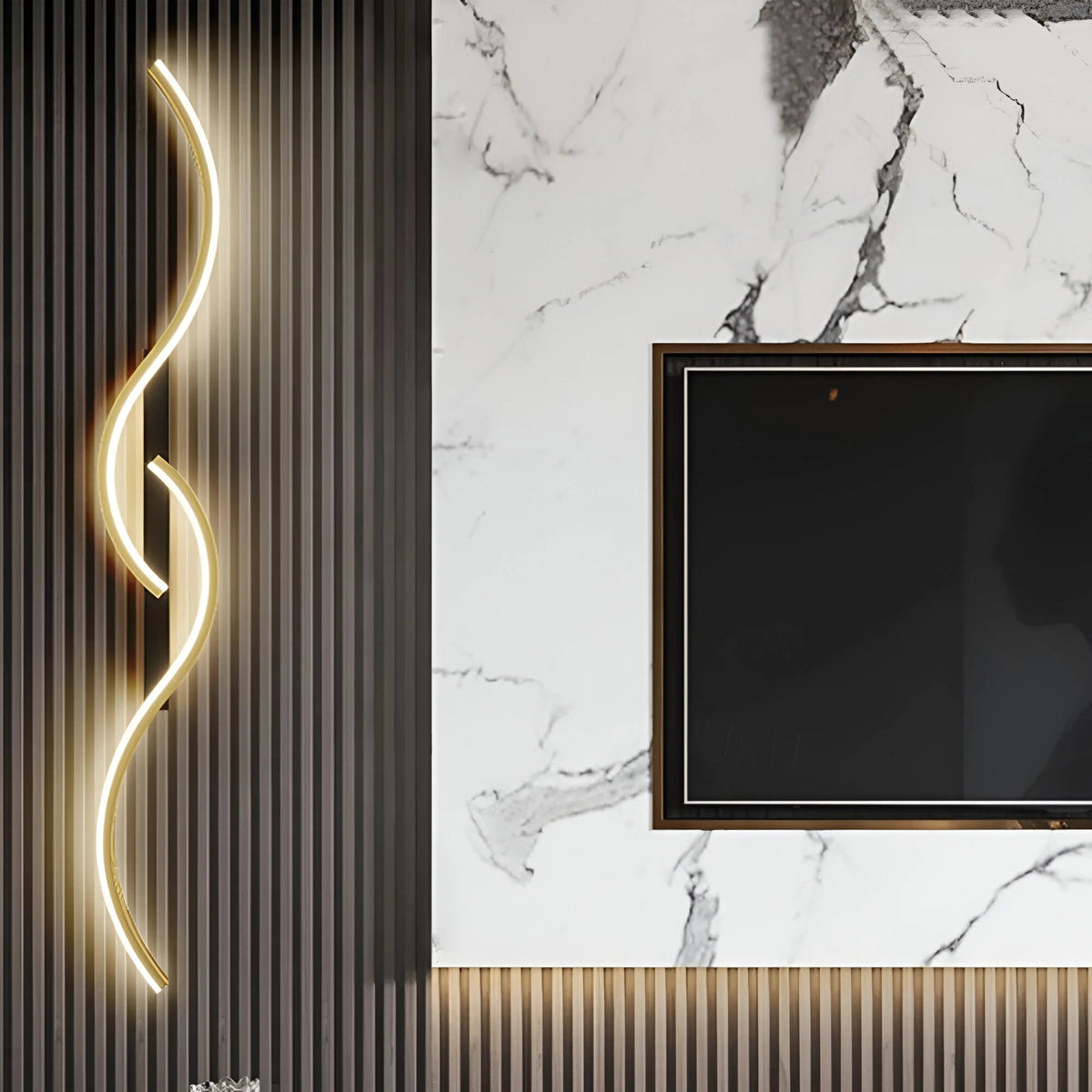 Curved Wall Sconce Light | Modern LED Design with Energy-Efficient Illumination | Versatile Wall Decor for Ambient Lighting