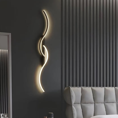 Curved Wall Sconce Light | Modern LED Design with Energy-Efficient Illumination | Versatile Wall Decor for Ambient Lighting
