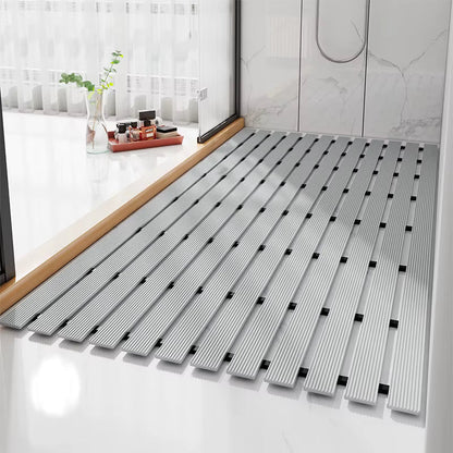 Non Slip Bath Mat, Bathtub Mat with Quick Drainage Grooves, Trimmable Shower Mat for Tub and Shower Floor
