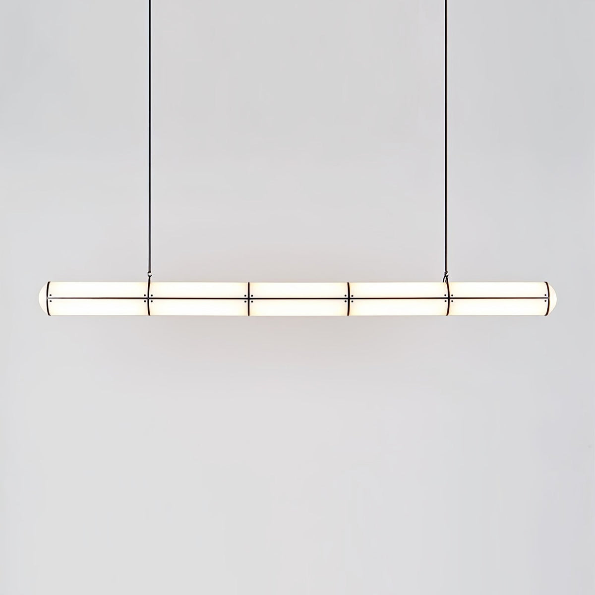 Linear Adjustable LED Overhead Fixture 59-Inch Metal Acrylic Three Color Temperatures for Dining Room Kitchen Living Space Modern Interior L