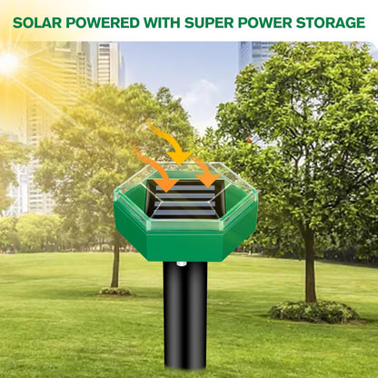 Solar Ultrasonic Spikes for Mole Repelling | 4-Pack Gopher & Vole Control
