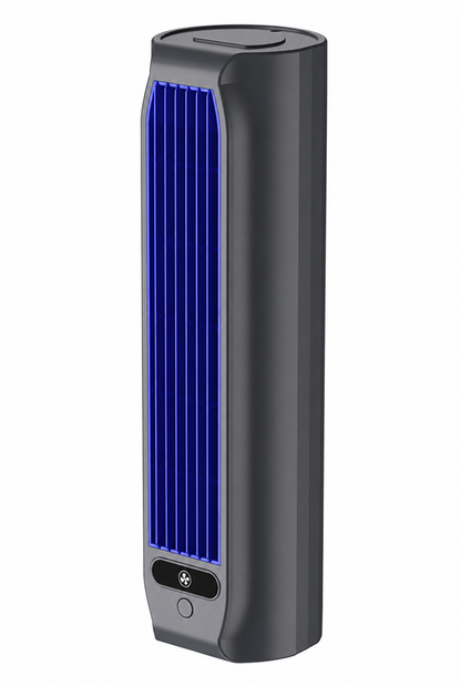 Rechargeable Personal Cooler Fan with Battery, Cordless Portable Cooling Device for Desk, Bedroom, Car & Travel, Quiet Bladeless Air