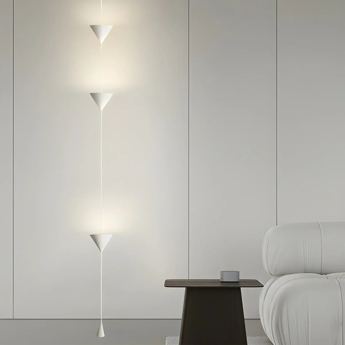 Lámpara de poste con barra de tensión LED cálida, altura ajustable de 11.5 pies, luz de columna vertical minimalista moderna para dormitorio, sala de estar, oficina en casa, ambiente