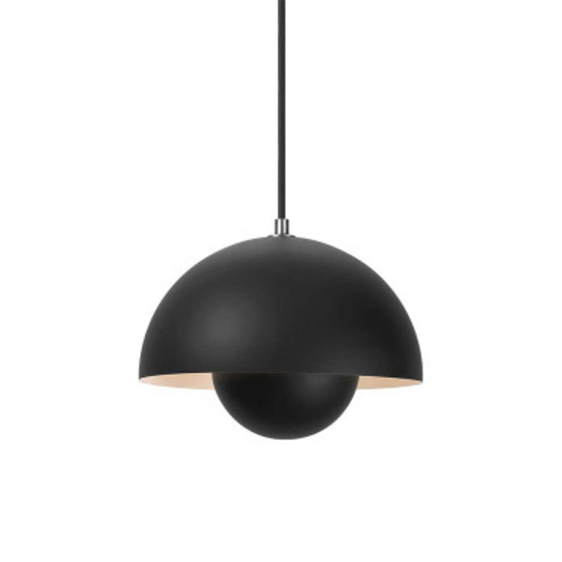 Metal Dome Pendant Light 9 in Adjustable E26 for Dining Table Kitchen Island Bedroom Mid-Century Modern Hanging Fixture