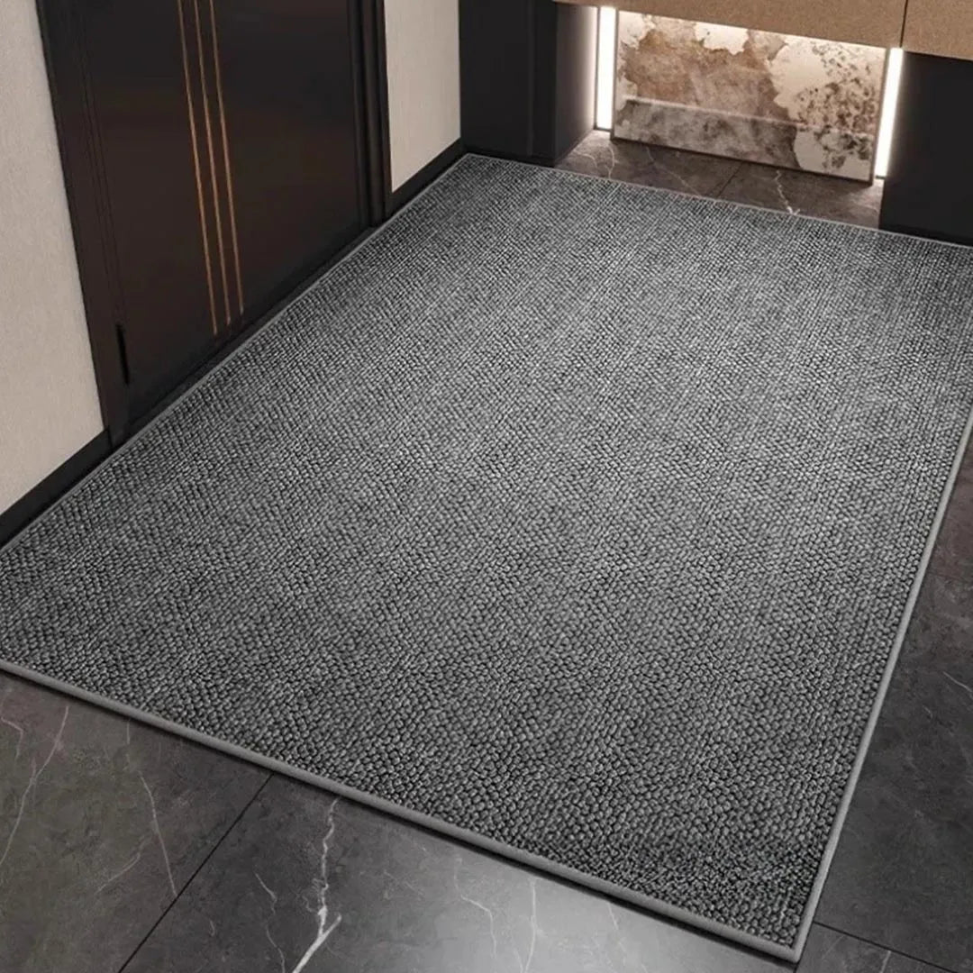 Absorbent Entryway Rug 20x32 Inches Gray Beige Coffee Geometric Pattern Non-Slip Indoor Outdoor Doormat for Home Apartment
