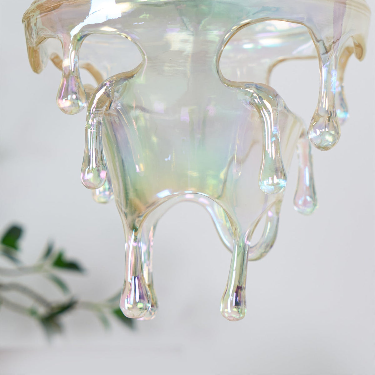 Resin Drip Hanging Lamp for Dining Room & Kitchen | Adjustable Cord Ceiling Fixture | LED or Edison Bulb Compatible | Modern Art Statement P